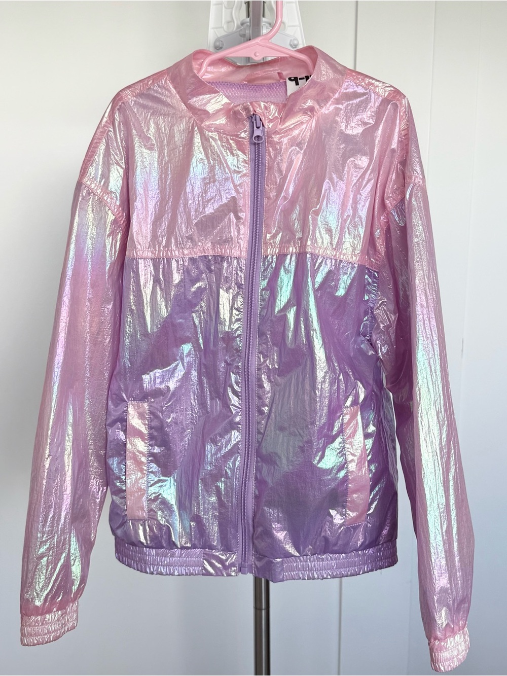 Cotton On Girls Iridescent Pink & Lavender Windbreaker